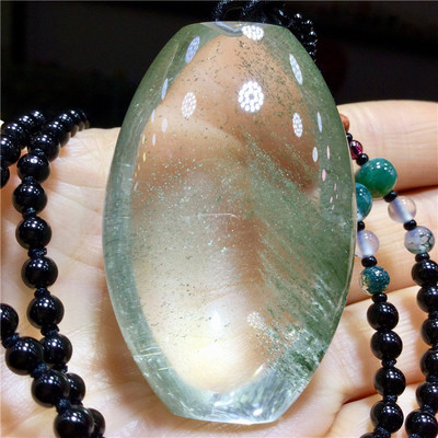路路通吊坠_巴西老矿绿幽灵千层裸石桶珠吊坠 - 阿里巴巴
