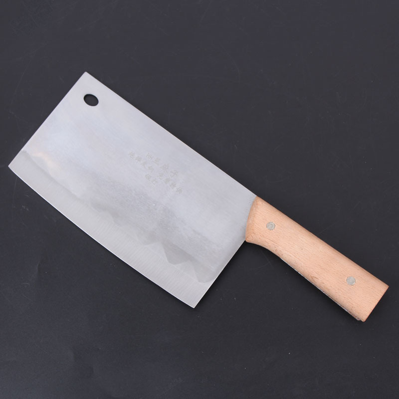 Factory Wholesale Boutique King Kitchen Knife White Knife Slicing Knife Super Fast Grinding-Free No. 3 Square Knife Chef Knife Kitchen Knife Wooden Handle