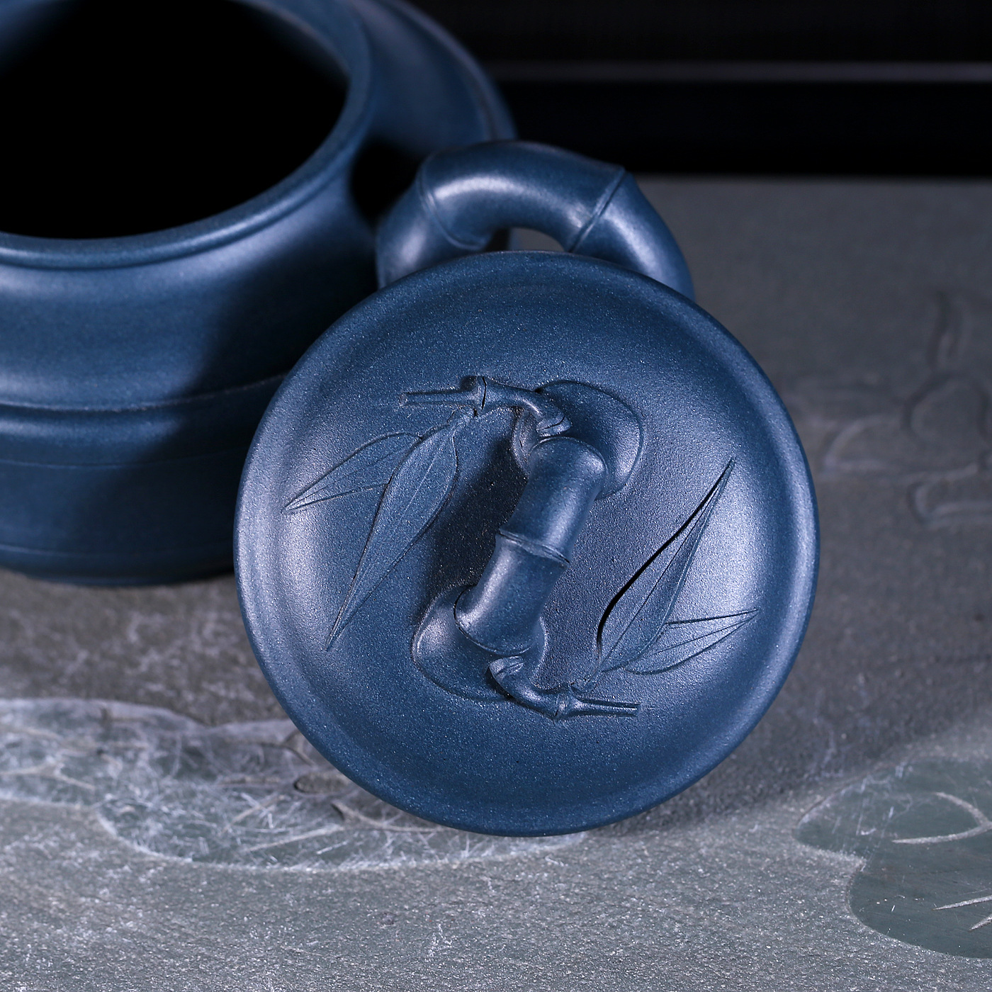 青泥双线竹鼓壶 功夫旅行茶具礼品