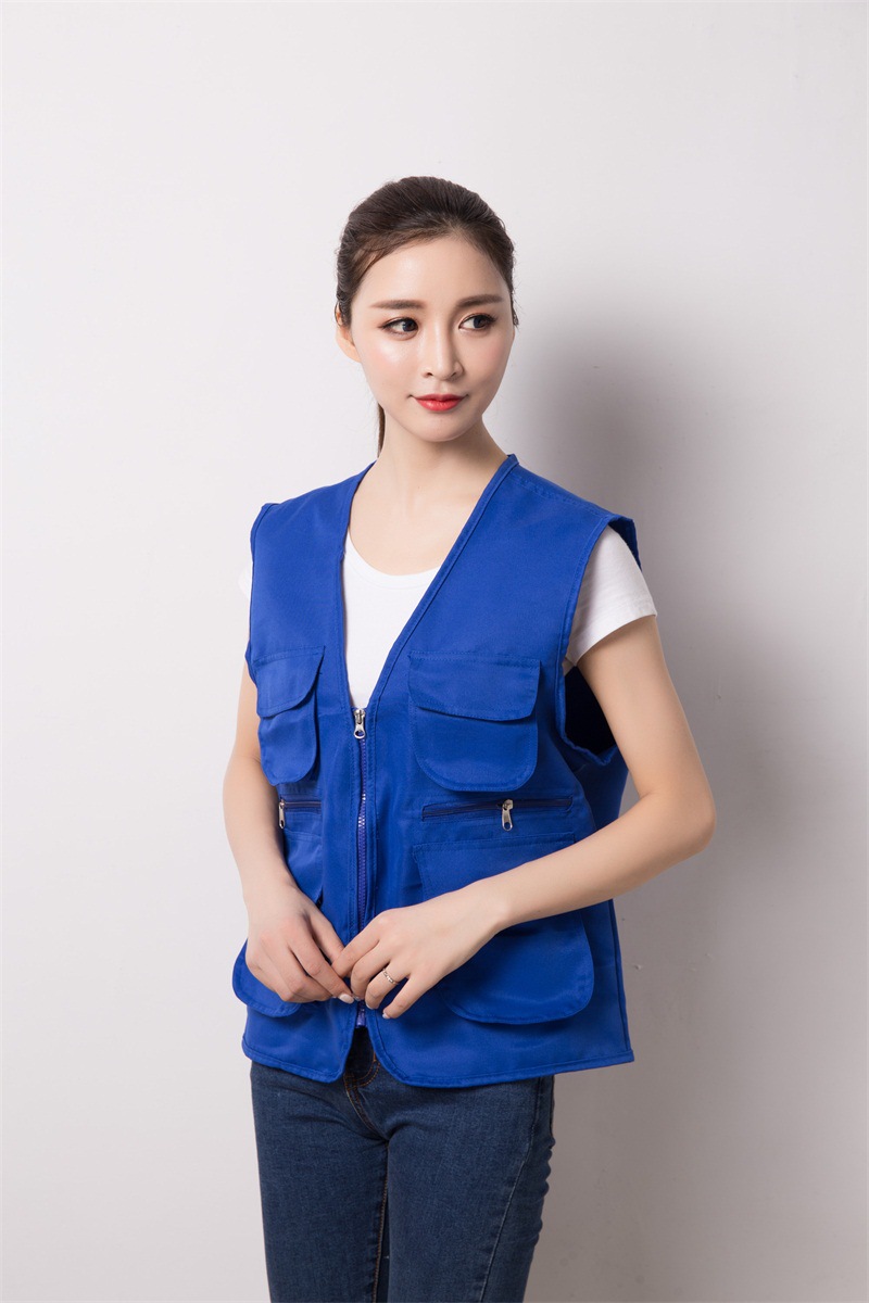 厂家直销广告马甲印字logo定制多口袋义工马夹活动宣传工作服装