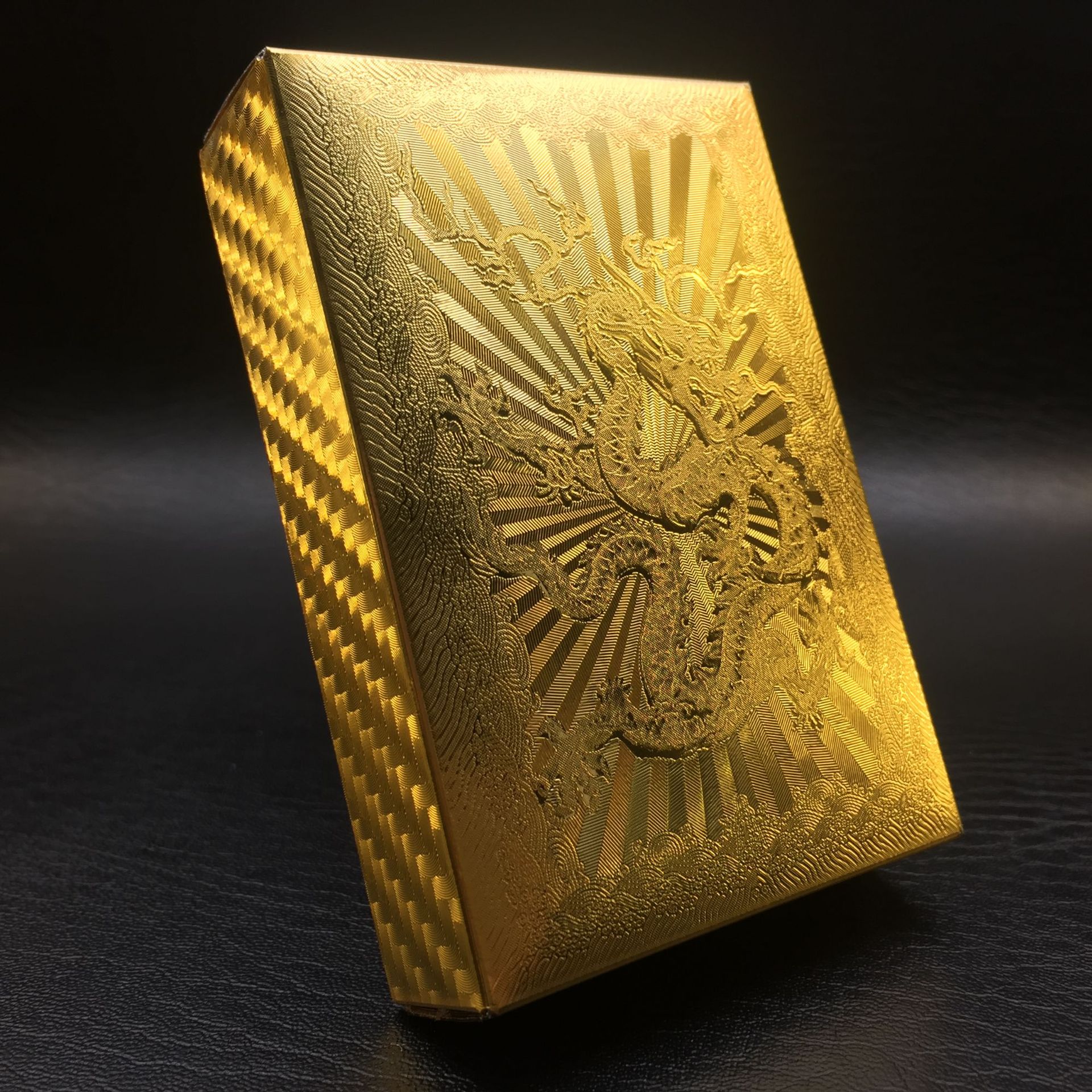 黄金色金箔扑克牌新品土豪金 防水pet/pvc塑料厂家直销 德州金龙