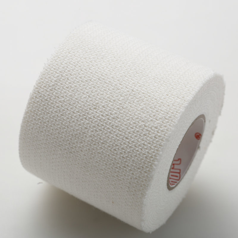 切边人字纹白色绷带 体育运动无纺布绷带 运动护膝重弹单粘绷带