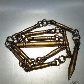 古玩工艺品厂家批发收藏复古做旧仿古十八般兵器  竹节九节鞭