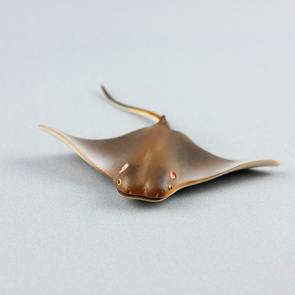 海洋生物模型小魔鬼鱼蝠鲼儿童仿真静态塑胶实心动物玩具外贸货源