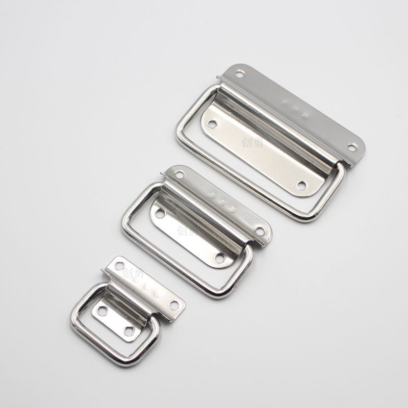 不锈钢拉手皮箱提手铁箱子木拉手工具箱把手衣柜拉手带环拉手