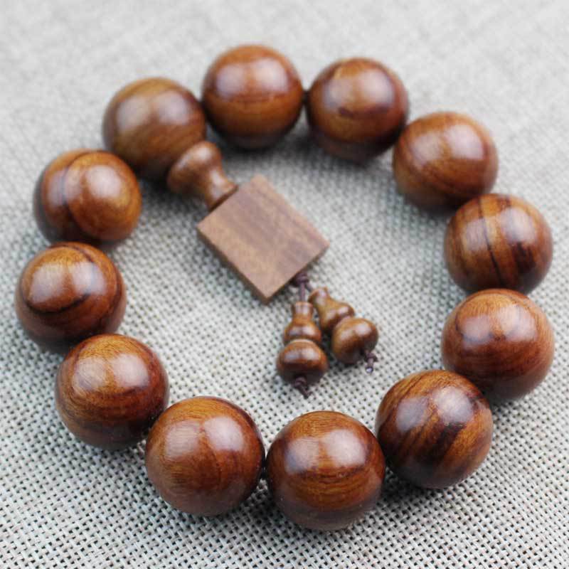 非洲酸枝木手串红贵宝巴西花梨木手链2.0沉水料实木佛珠古夷苏木