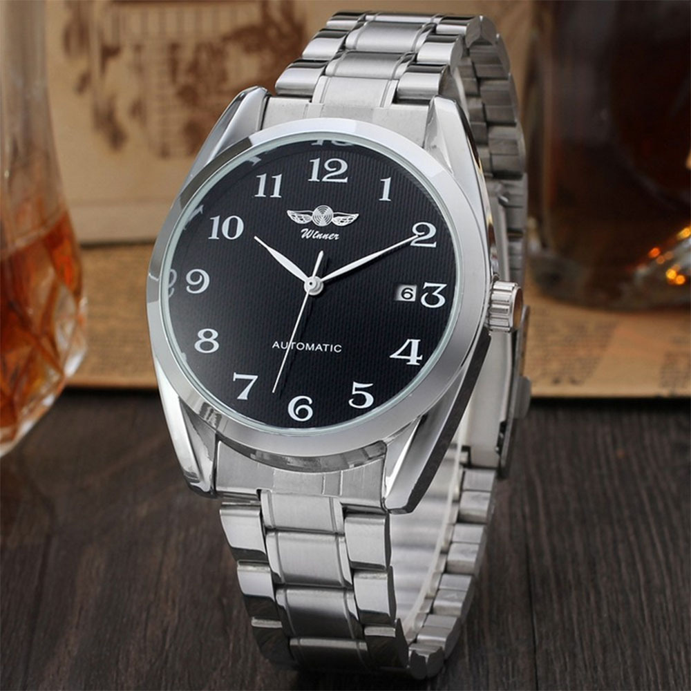 t-winner胜利者119 男士简约休闲大表盘商务全自动机械手表批发