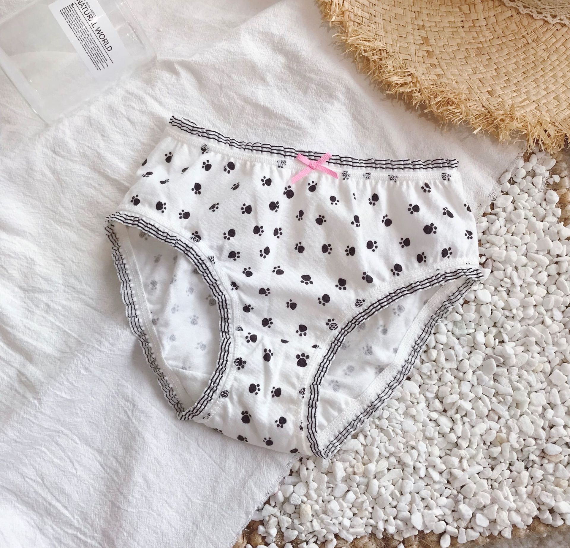 ins新款波点女童内裤宝宝幼儿纯棉三角中小儿童内裤内衣套装