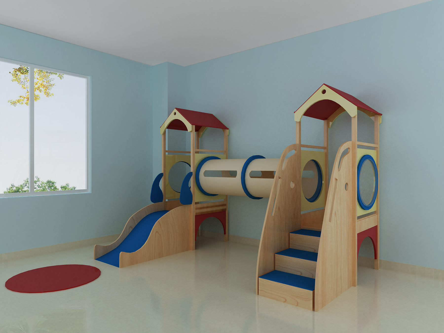 幼儿园滑梯幼儿园实木滑梯幼儿园游戏屋幼儿园小木屋幼儿园阁楼
