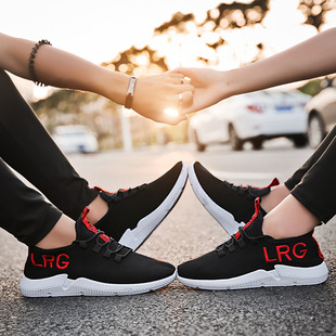 18新款夏季运动休闲情侣系带老北京布鞋男女式帆布鞋透气网面跑步