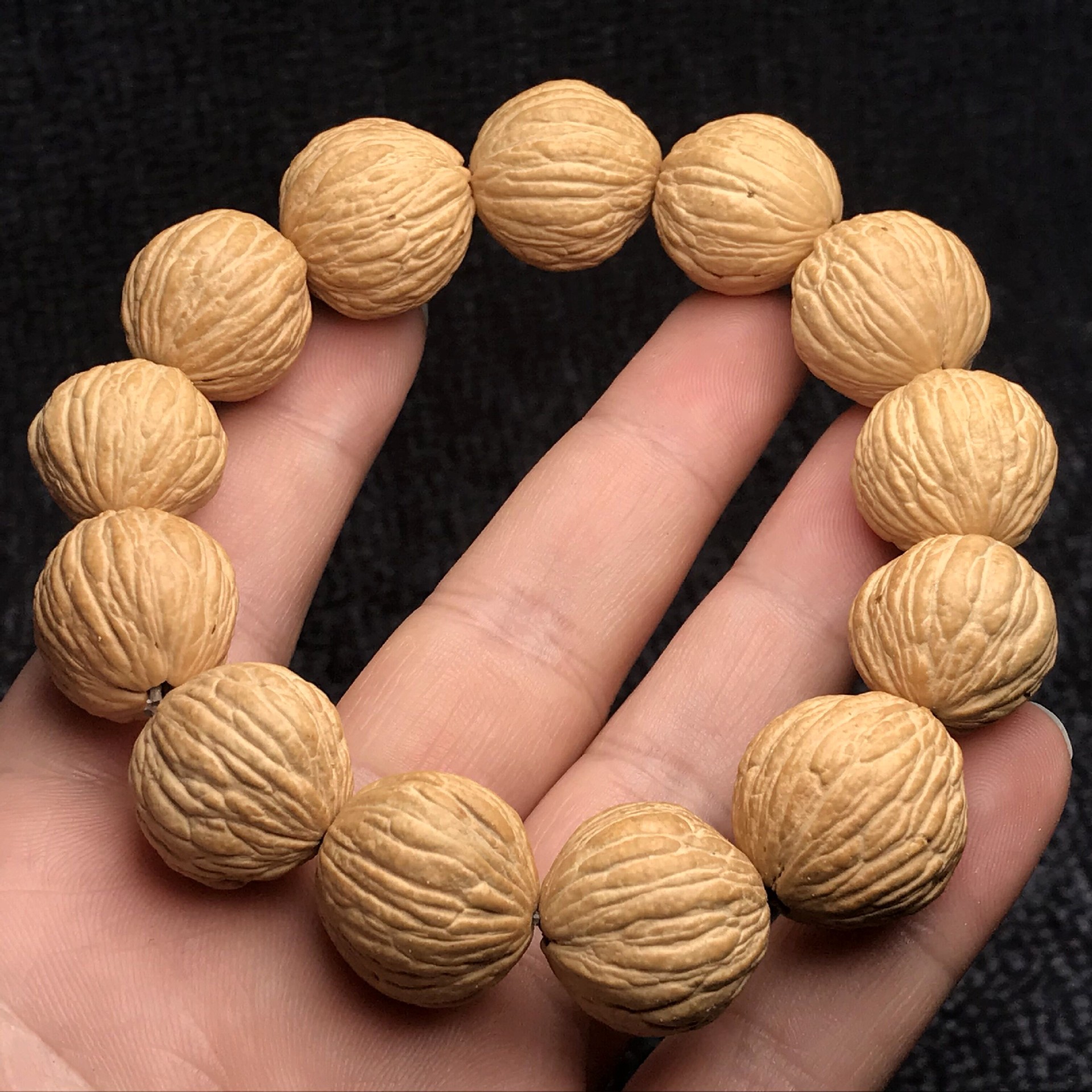 美国老树野生金丝猴头核桃 小核桃手串文玩核桃手链