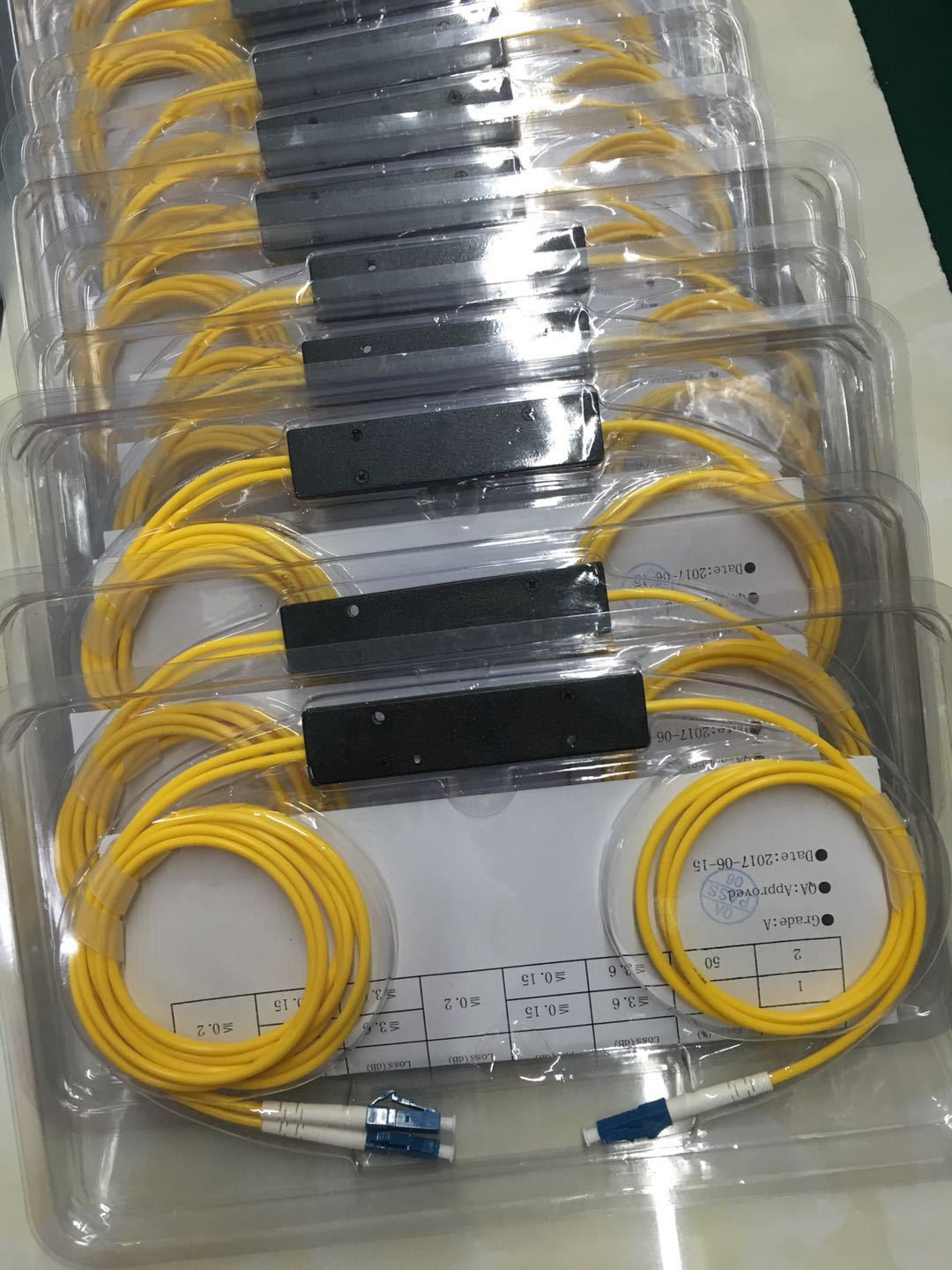 1*2 lc 光分路器fbt 一分二 光分epon分光器 光分器 光纤分路器