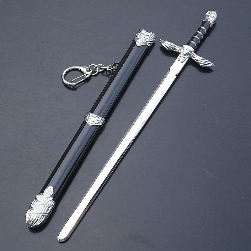 刺客信条兵器 阿泰尔之剑 合金模型 22cm 带鞘武器动漫刀扣未开刃