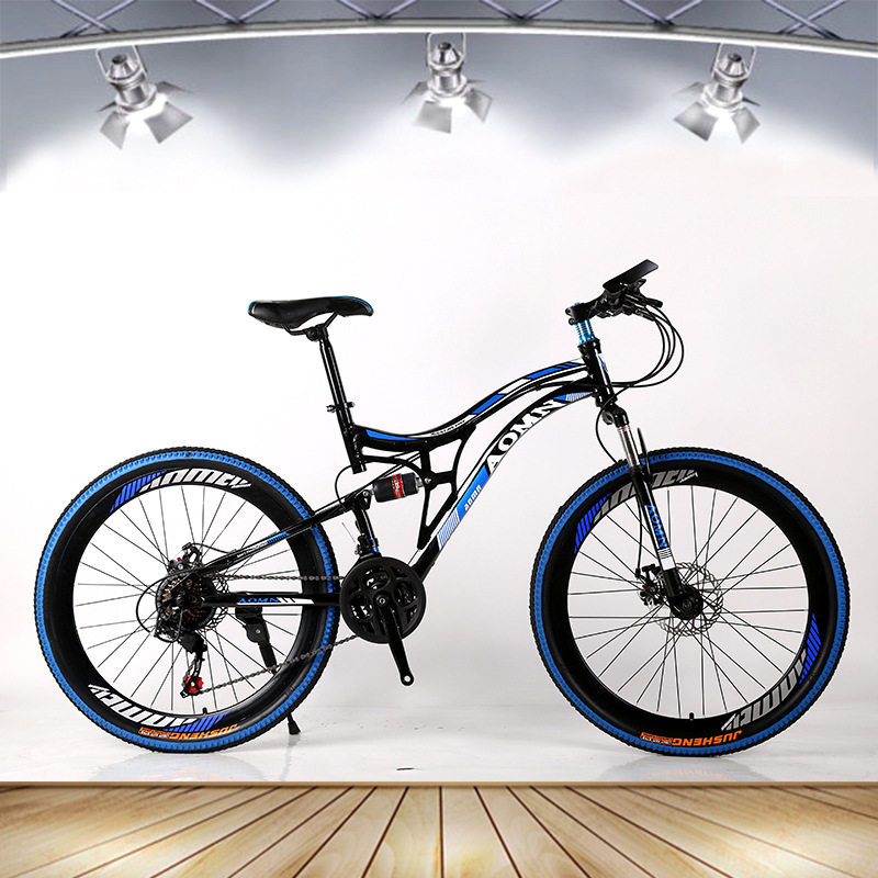 捷豹减震山地自行车26寸21速双碟刹学生骑行zxc厂家批发bicycle
