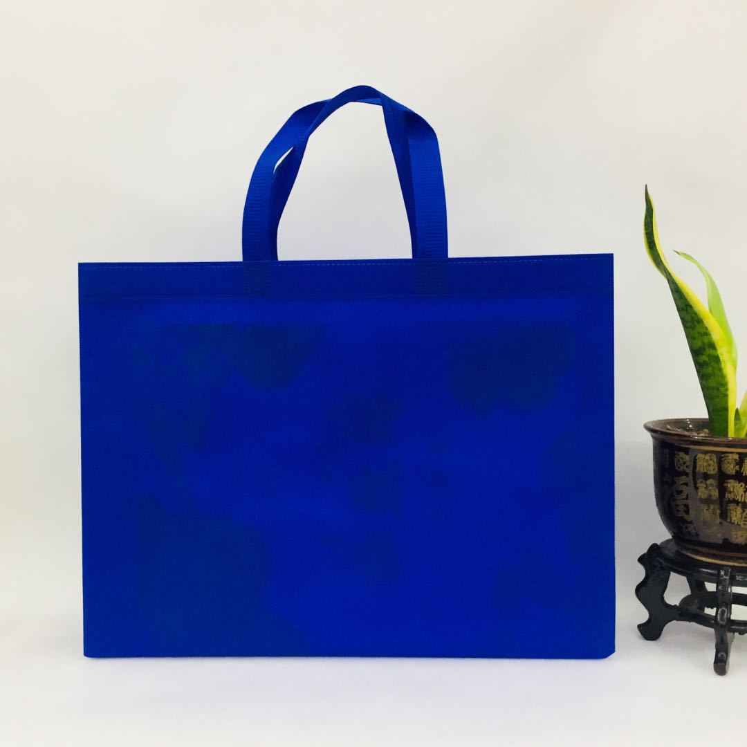 厂家定制现货无纺布热压一次成型手提袋可印logo购物空白环保袋