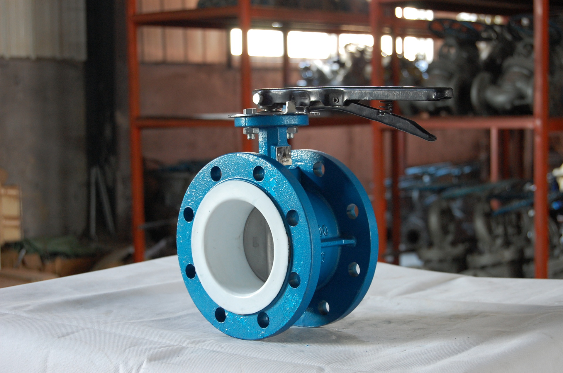 气动铸铁体法兰蝶阀 球墨阀板/304阀板416轴