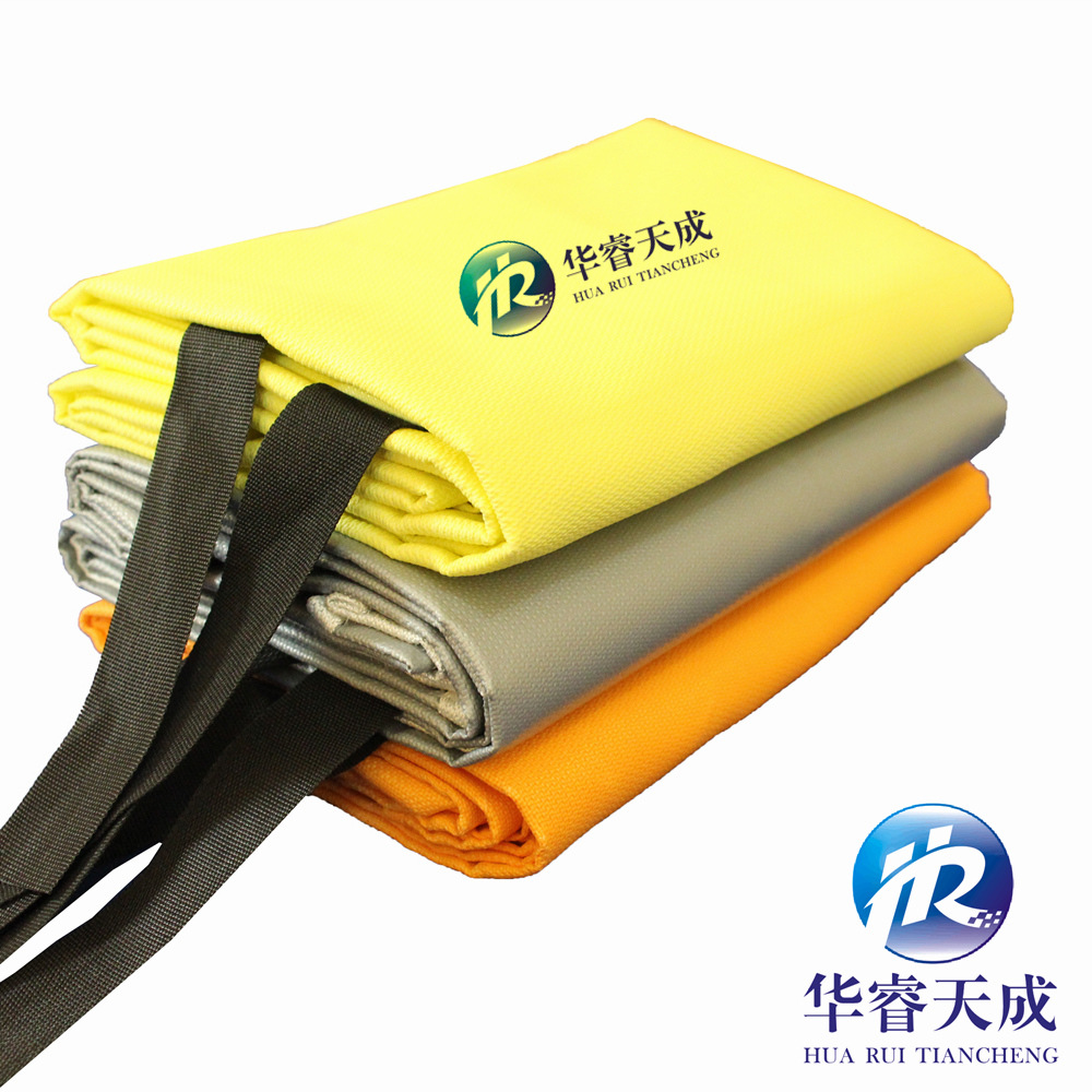 盒装灭火毯硅胶涂层1.5*1.5m硅胶防火毯专业高温灭火毯生产厂家