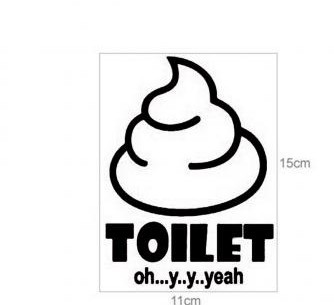 toilet便便 马桶贴    墙贴客厅 外贸厂家欧美箴言纸英语