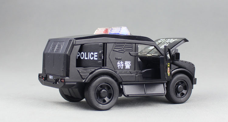 蒂雅多声光回力越野警车合金材质儿童玩具车模型 681s 无包装
