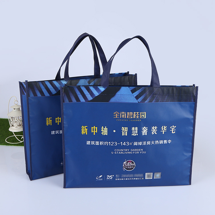 商家直销有底有侧无纺布包装袋 手提服装防尘收纳袋 可定制logo