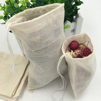 棉布袋-纯棉纱布煲汤袋茶叶过滤袋10x15cm中草药煎药袋卤料袋20个包