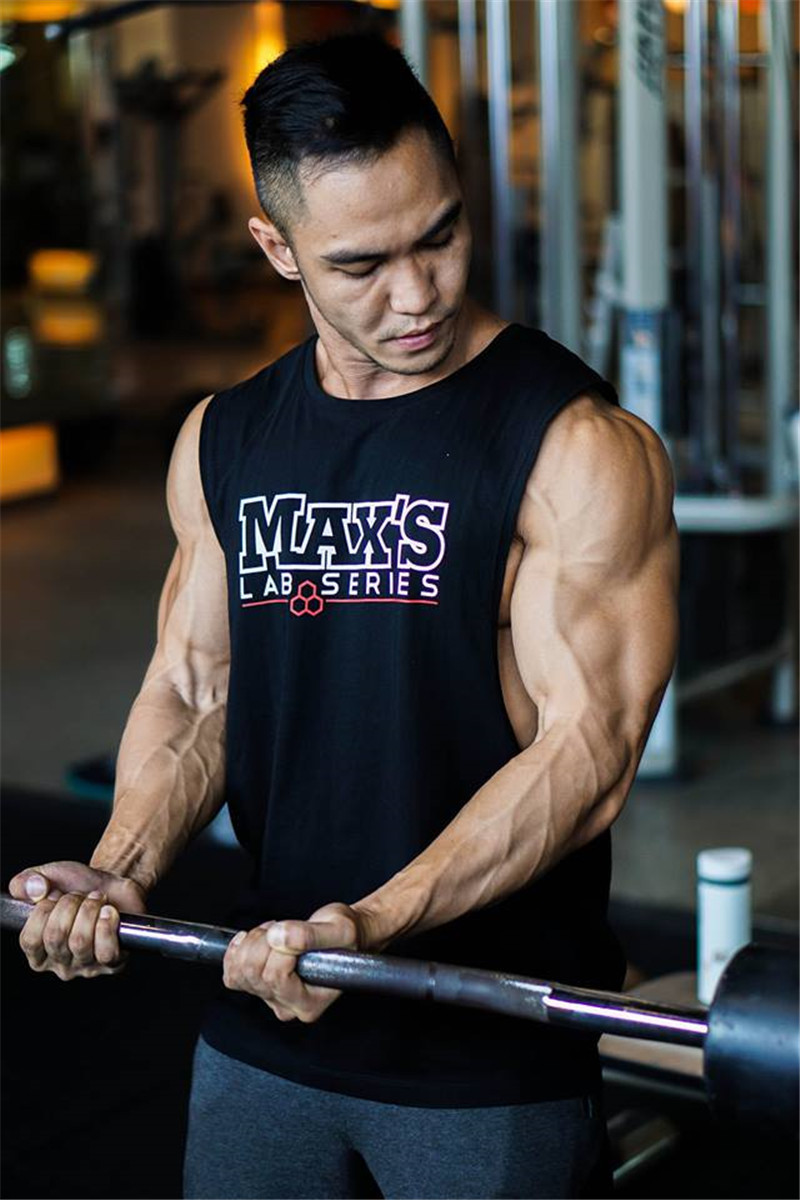 肌肉美学健身男兄弟运动跑步训练背心坎肩无袖衫纯棉透气背心