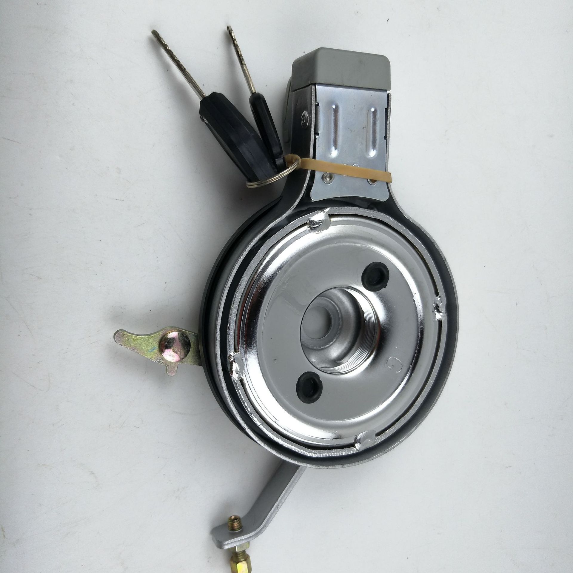 供应电动车车闸 带锁后闸 爱玛锁闸公制英制锁闸 电动车配件批发