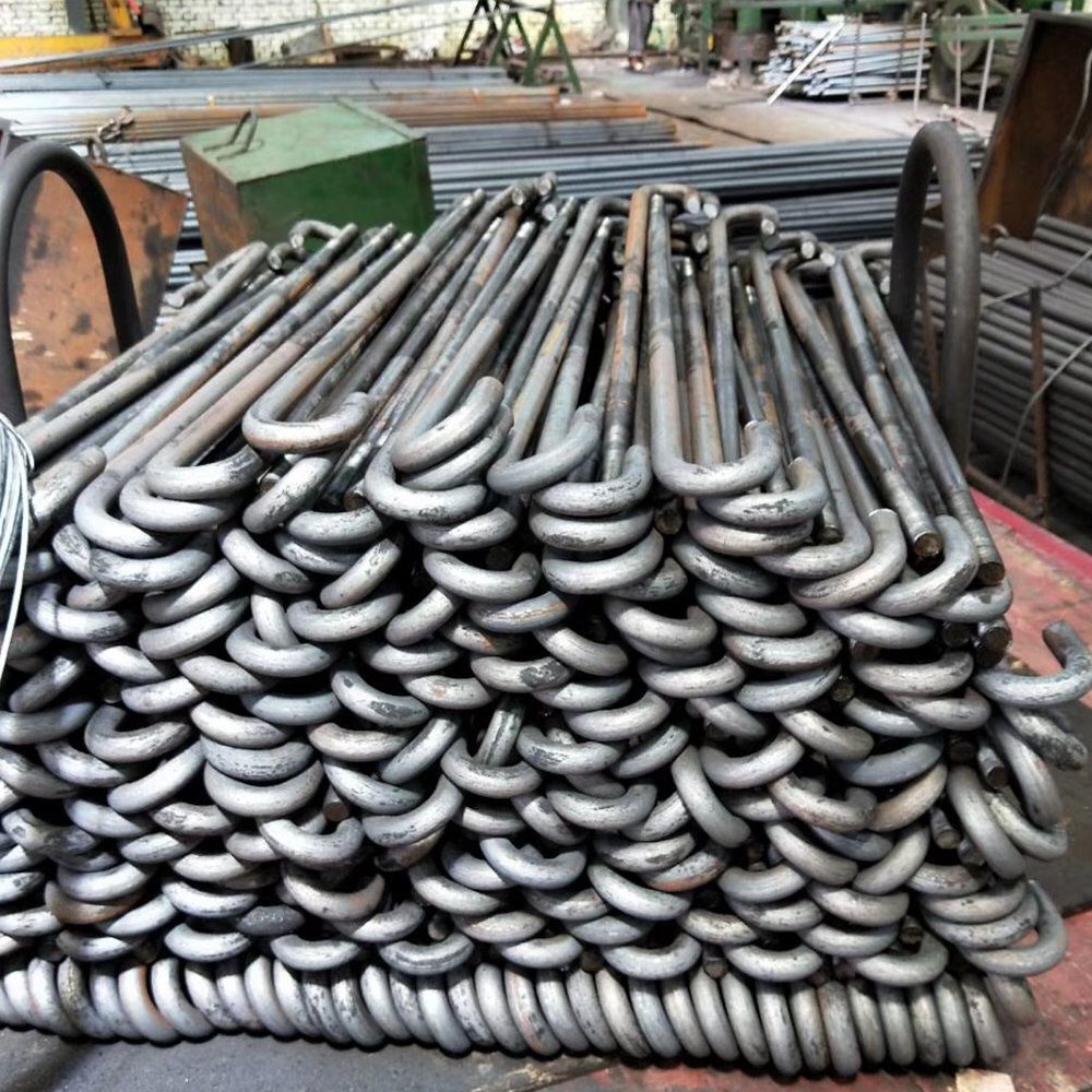 l型地脚螺栓厂家 m20-m30现货7字地脚丝预埋件m16-m52可定做