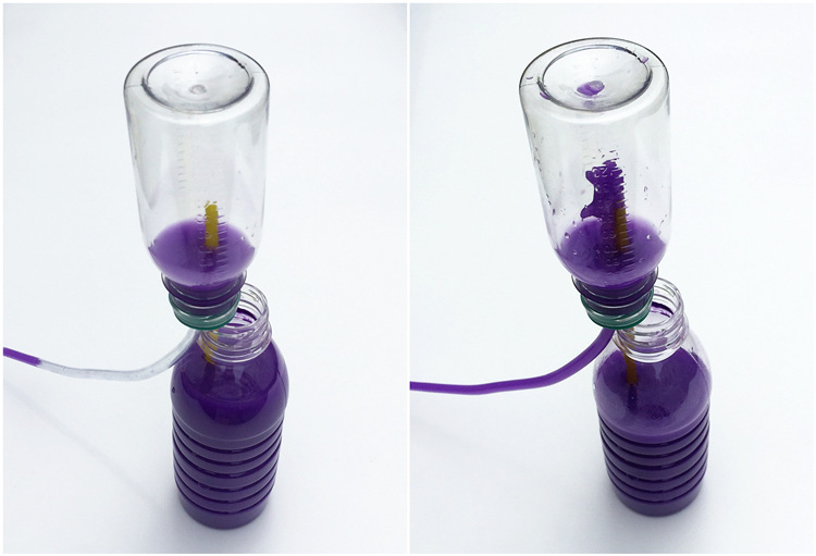 自制虹吸喷泉幼儿园儿童diy益智科学探索小实验科教具玩具教材