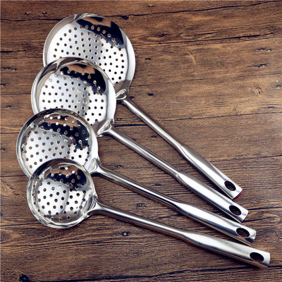 12漏 厨房不锈钢火锅漏勺 不锈钢漏勺 方柄漏 面捞粉捞 厨房用具