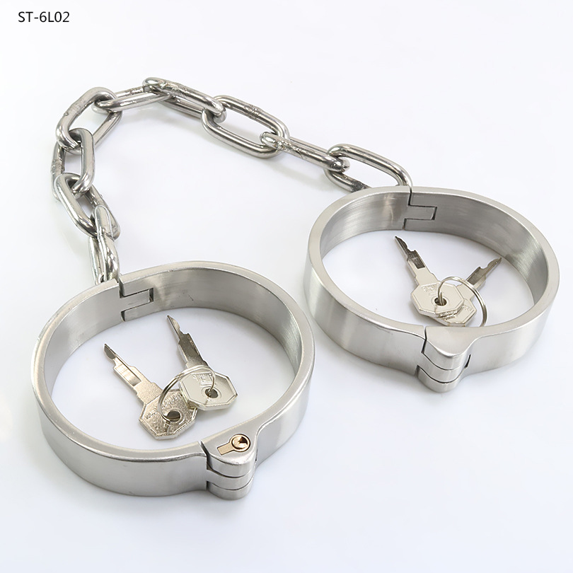 不锈钢情趣脚铐脚镣夫妻激情性玩具男女奴调教束缚另类激情性工具