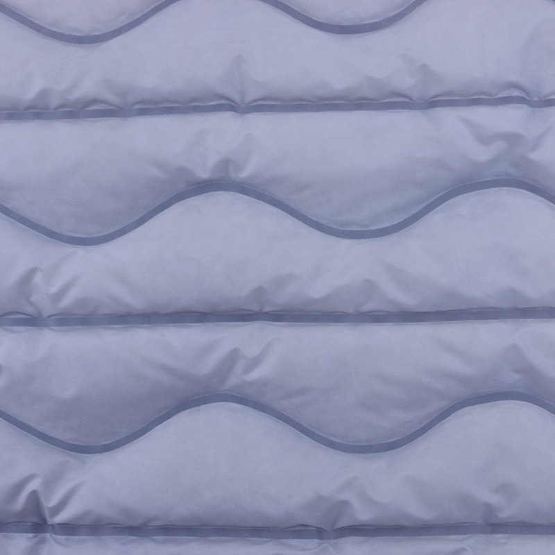 350t春亚纺复合通道布无胆防绒充绒羽绒服面料批发