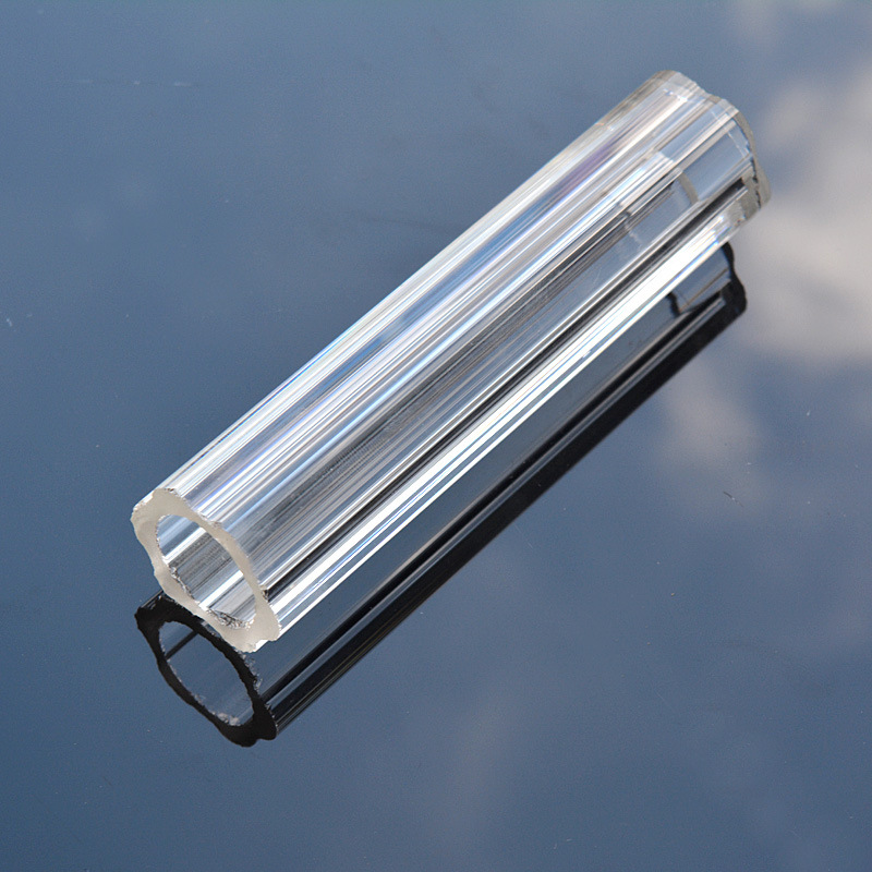 38mm水晶圆角梅花棒 大号空心玻璃棒 水晶非标灯配件厂家批发订制