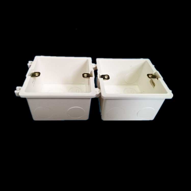 86*50连体盒通用暗盒对接线盒 分线盒 开关暗盒拼装盒阻然 双联盒