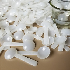 现货1克塑料勺 一次性1g塑料小勺子 白色塑料勺 pp塑料量勺