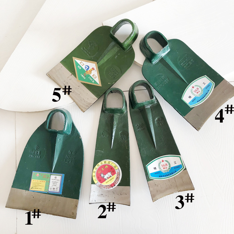 五金农用工具锰钢淬火刨地镢头钢锄宽锄原色锄草家用锄头灰刮灰锄