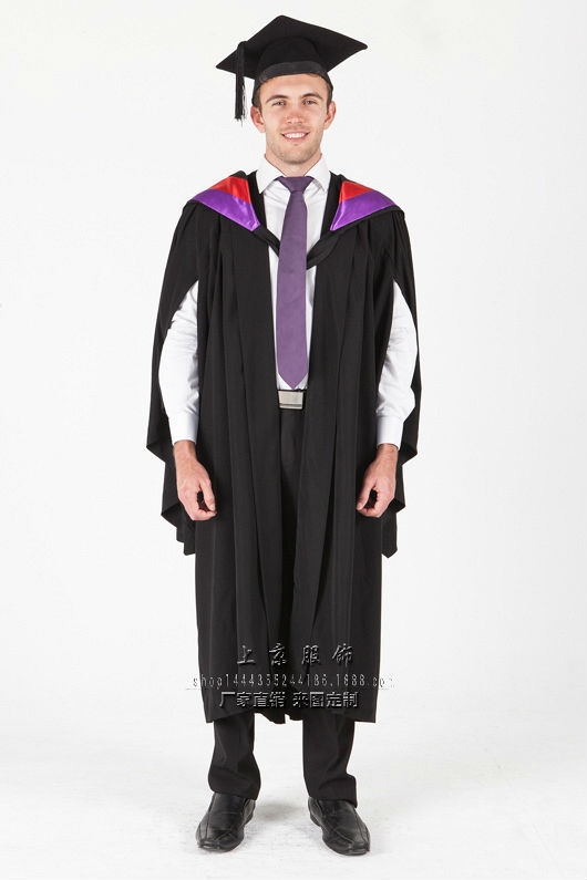 澳洲澳大利亚悉尼大学毕业礼服学士服袍艺术来图定制