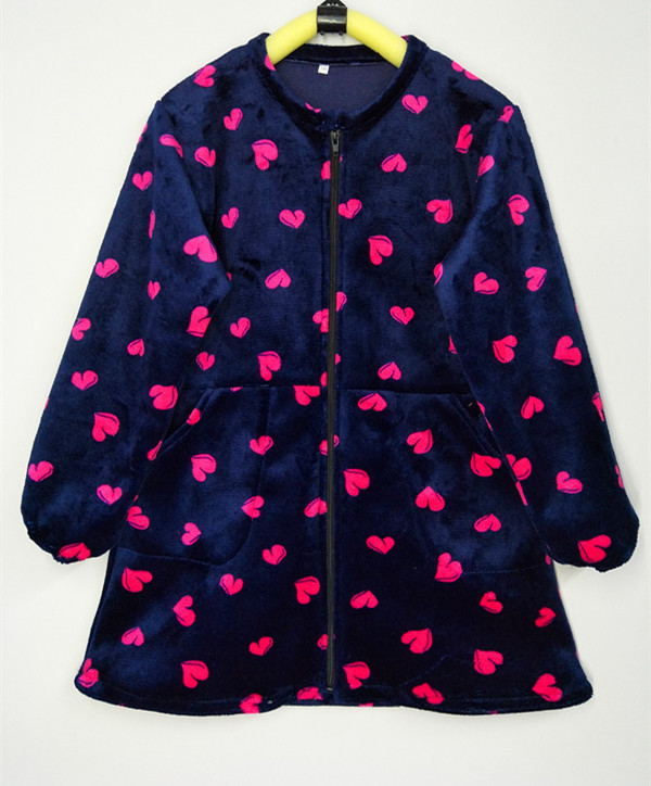 女童法兰绒罩衣秋冬新款修身复合加厚外套棉袄羽绒服防脏衣包邮