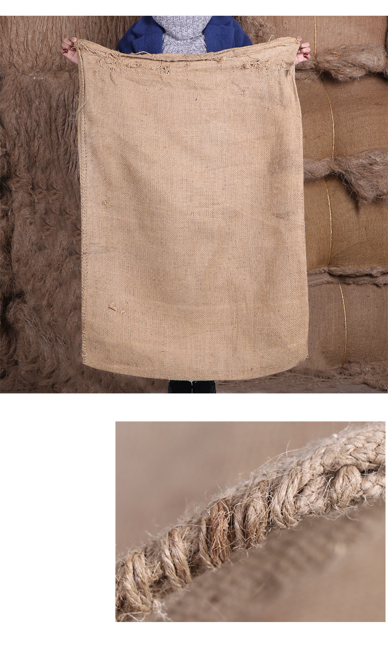 厂家现货麻布袋防汛防洪大小黄麻袋编织袋定制粮食包装五金麻袋