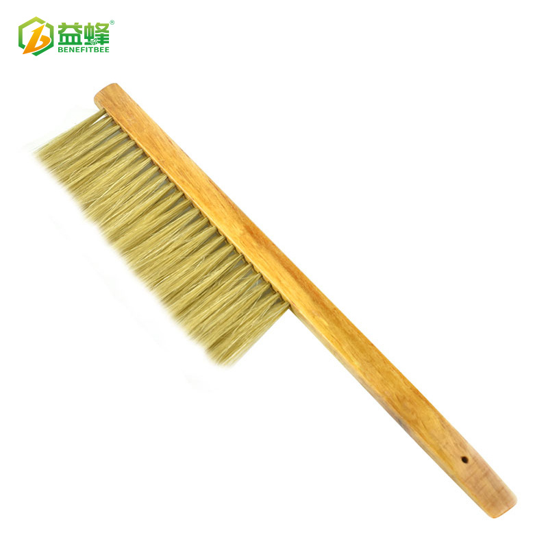 养蜂工具蜂扫 木柄双排猪鬃蜂扫蜜蜂刷不伤蜂优质猪鬃蜂具批发