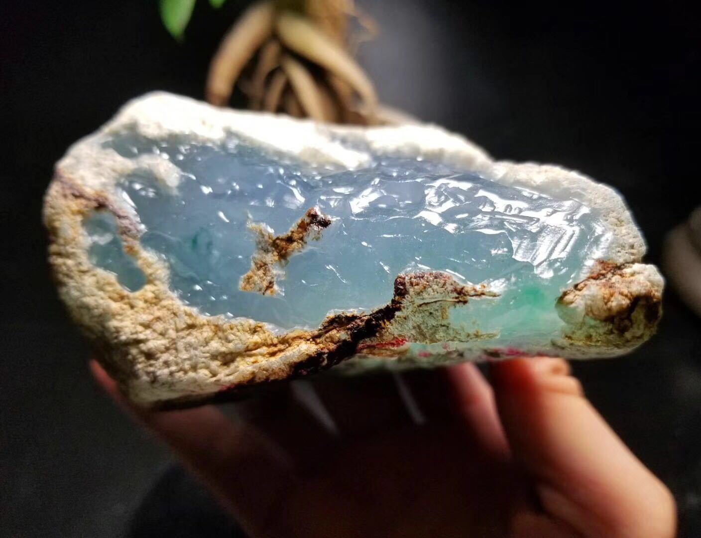 翡翠原石莫西沙高冰玻璃种脱沙开窗飘花牌子收藏戒面吊坠特价毛料