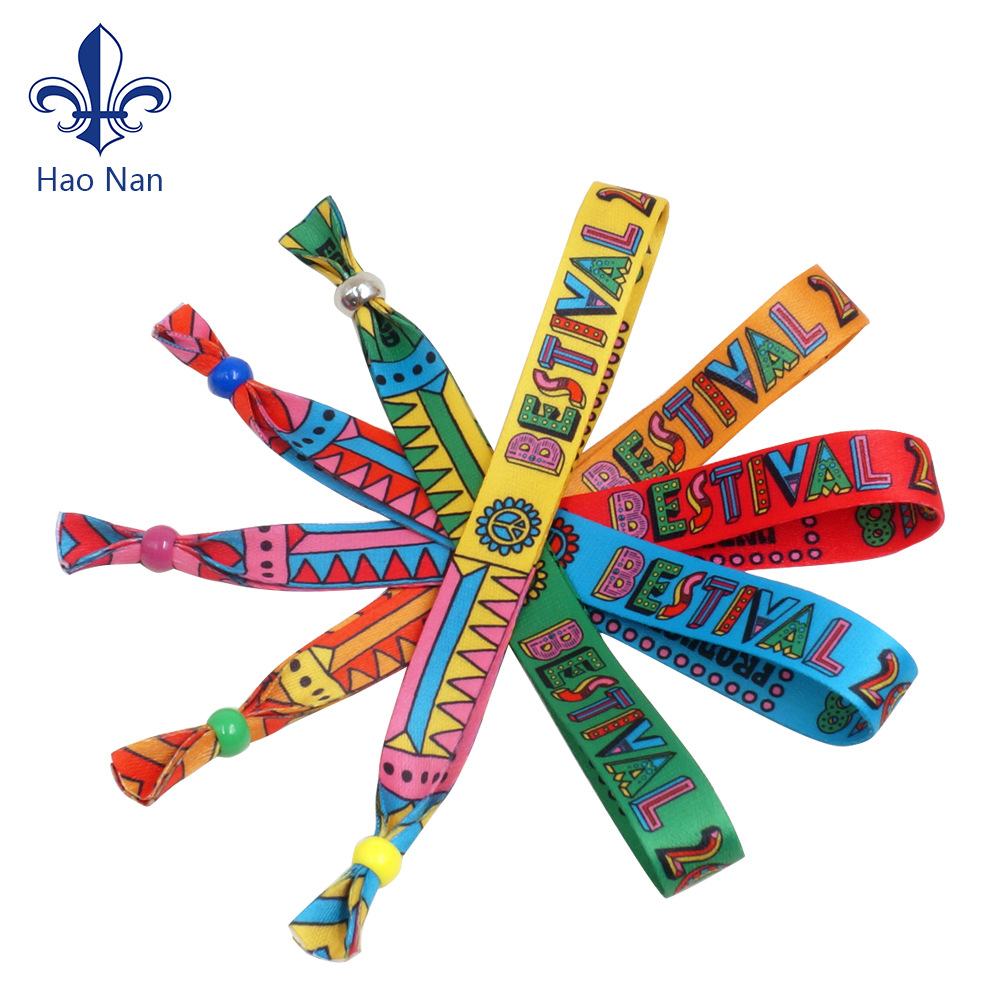 0.38成交270.0万条织唛一次性热转印手腕带 音乐会进场识别腕带 .0.