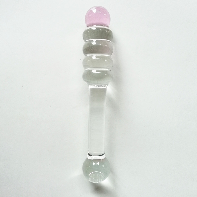 玻璃阳具水晶自慰棒女用抽插g点冰火阴茎成人情趣性用品另类玩具