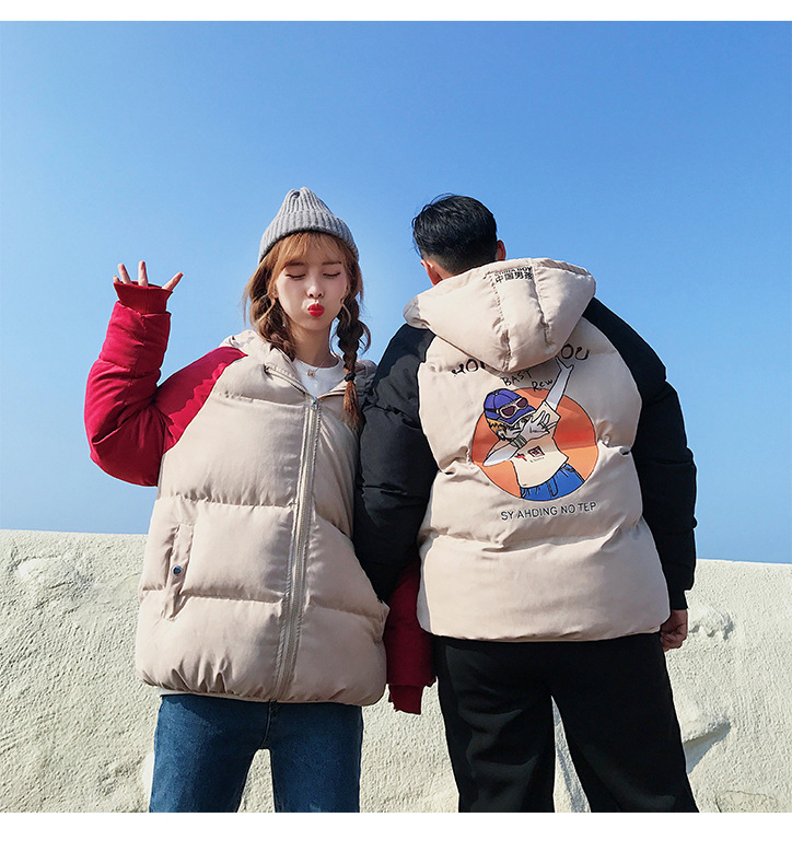 2018冬季新款面包服情侣装棉衣韩版宽松短款连帽显瘦保暖外套棉袄