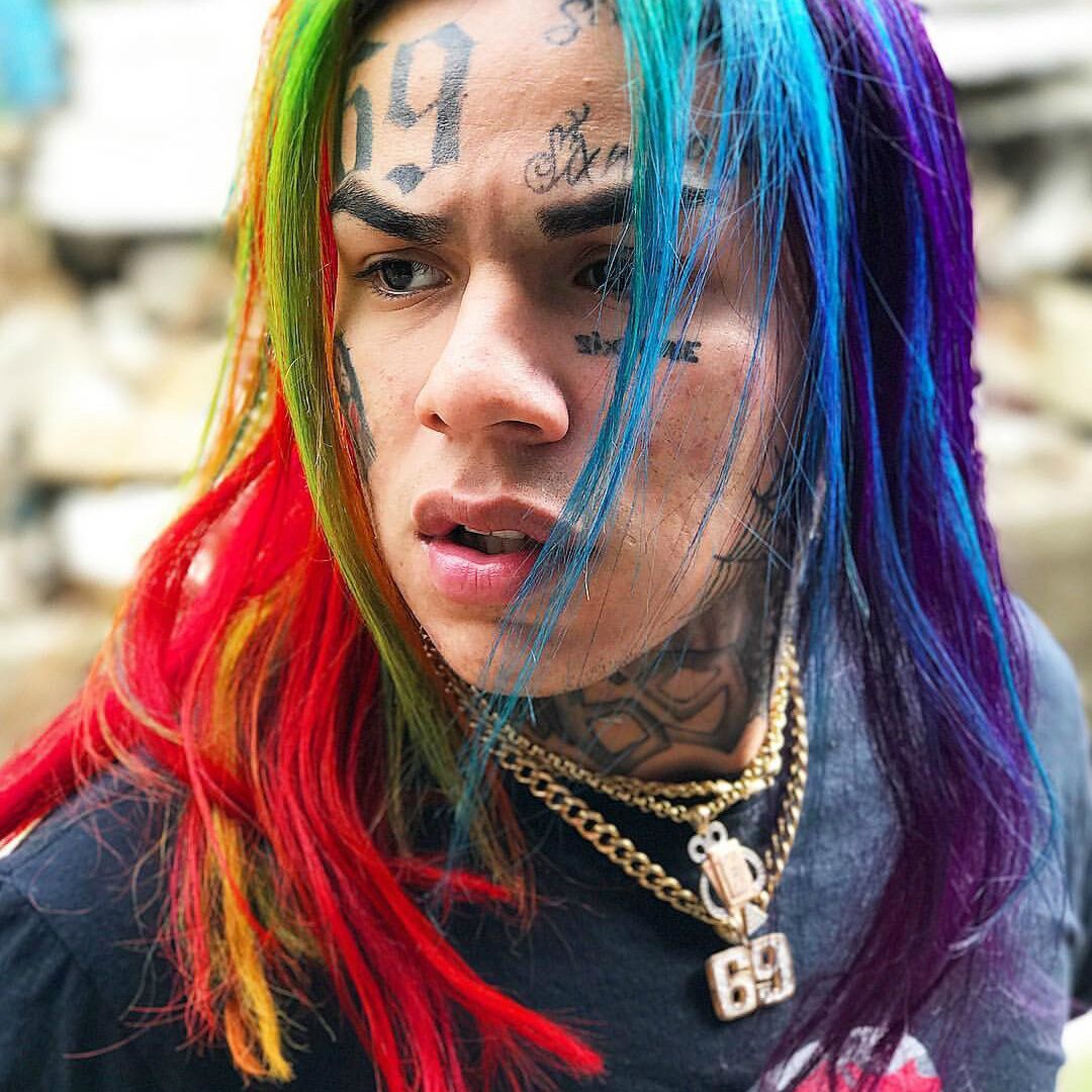 欧美嘻哈说唱ins项链微镶锆石匪帮rapper 6ix9ine同款数字69吊坠