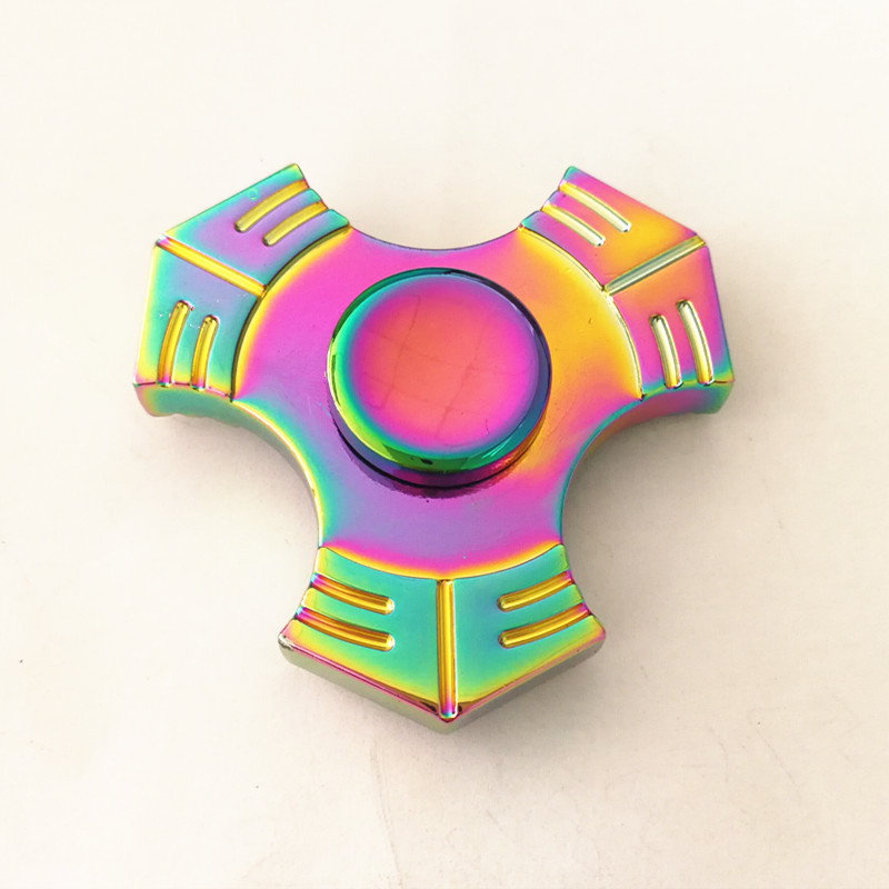 八卦指尖陀螺欧美金属炫彩成人减压儿童益智玩具锌合金手指陀螺