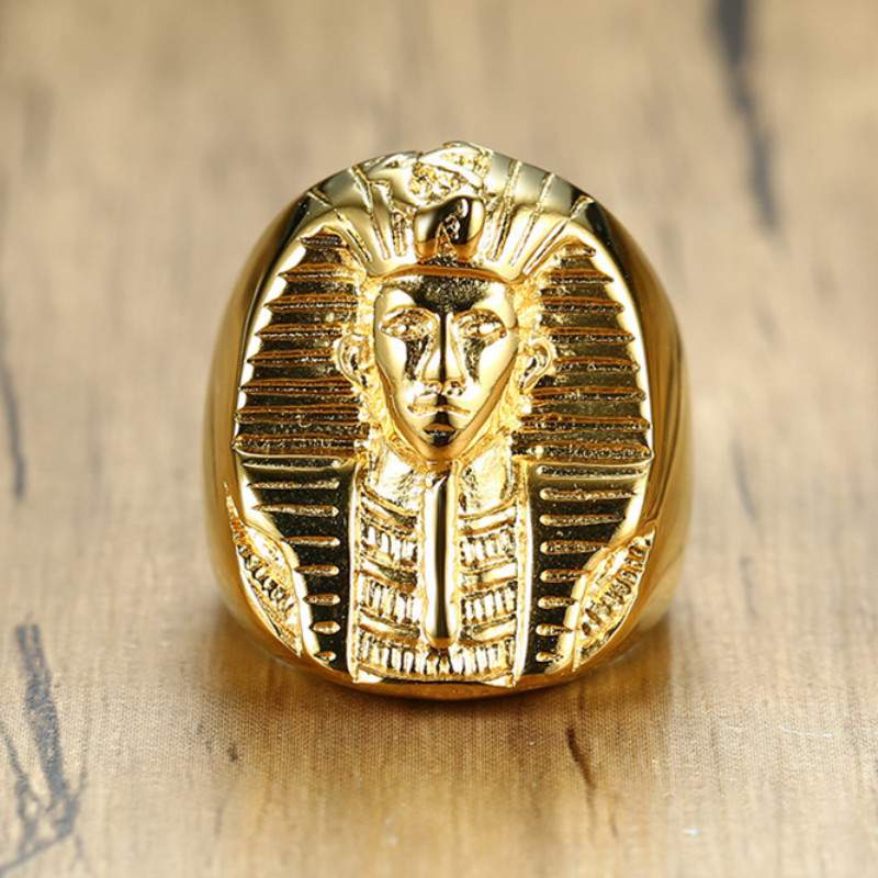 连晟 亚马逊欧美埃及法老男士wish戒指饰品