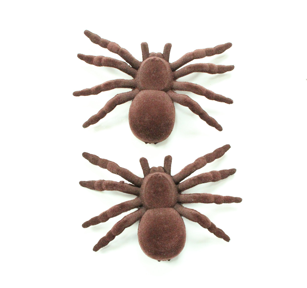 万圣节蜘蛛,大号蜘蛛,仿真植绒蜘蛛,鬼节装饰蜘蛛,整人玩具