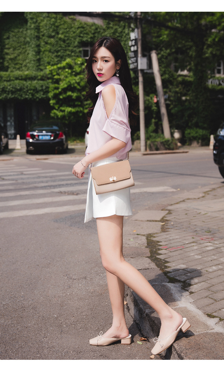 实拍夏季新款ins超火韩版露肩宽松短袖衬衣女小清新学生衬衫