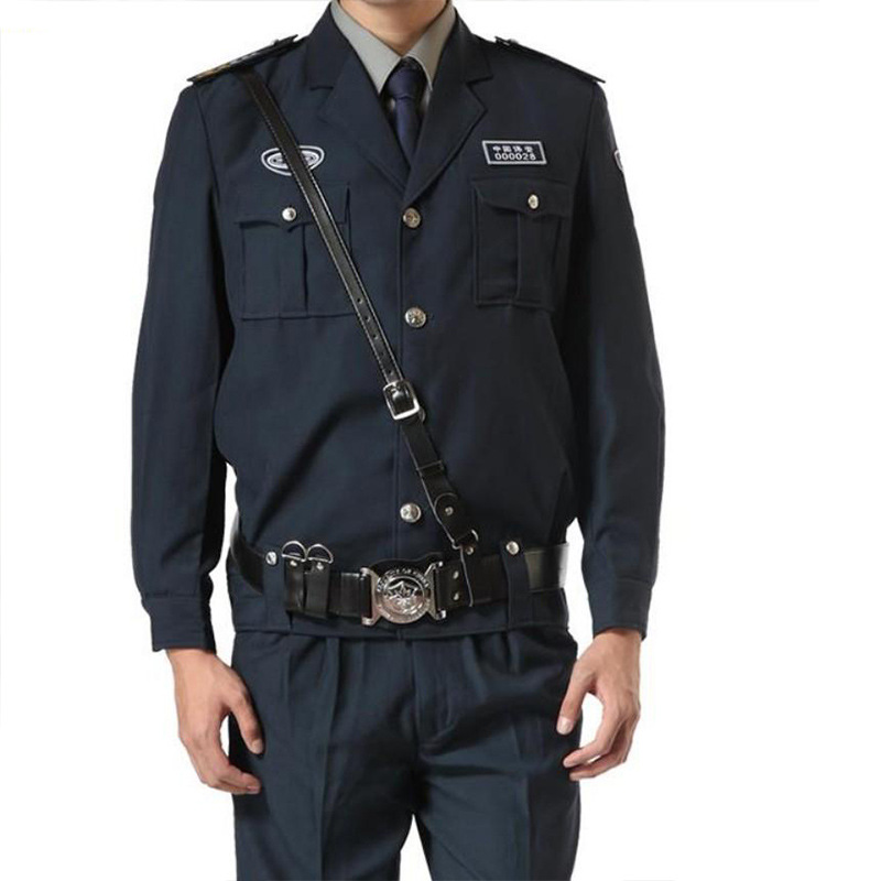 保安制服春秋套装长袖 男女秋冬装物业衣服 工作服装全套厂家定制